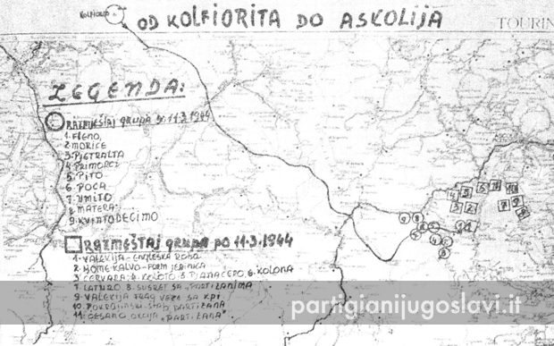 L'itinerario
              da Colfiorito a Farno e Fleno (Acquasanta Terme) (Ivanović
              1999, p.409)