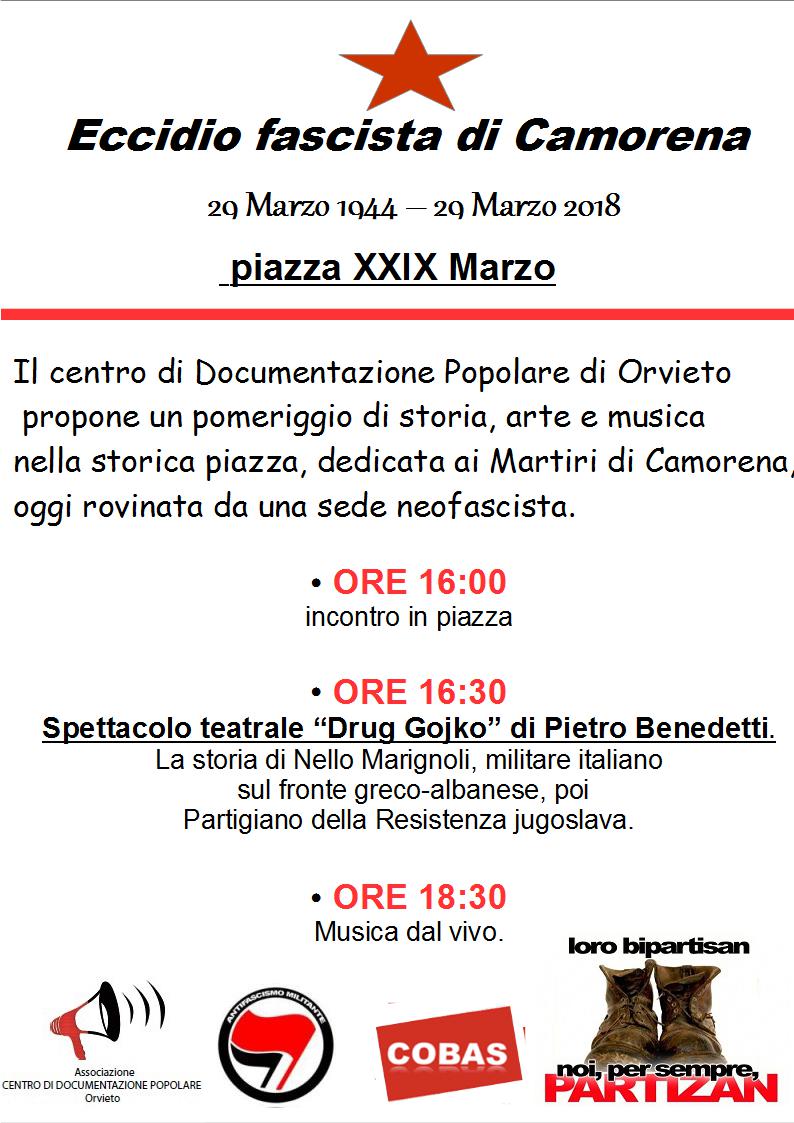 Locandina Orvieto 29 marzo 2018