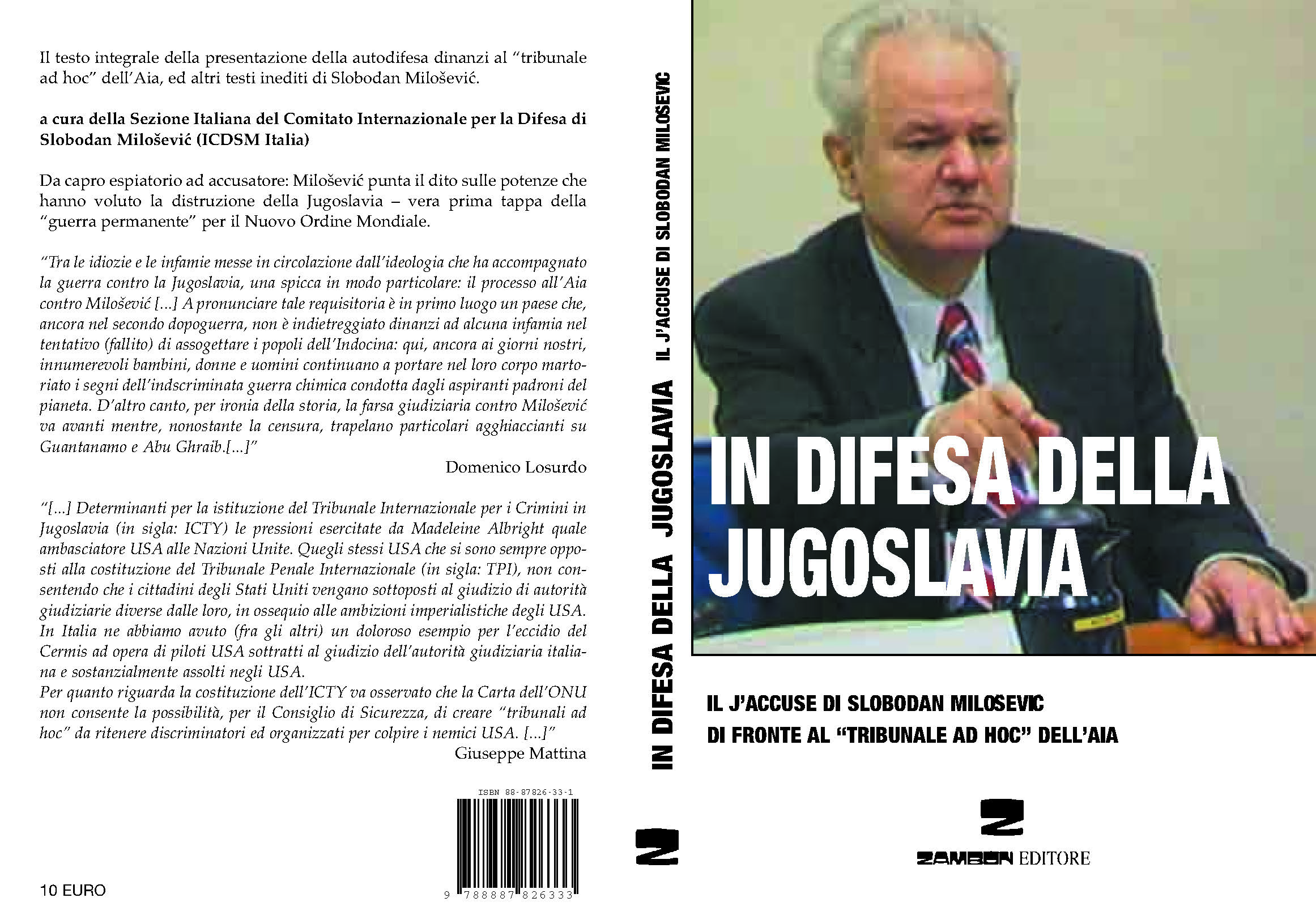 Scheda del libro "In difesa
                                della Jugoslavia"